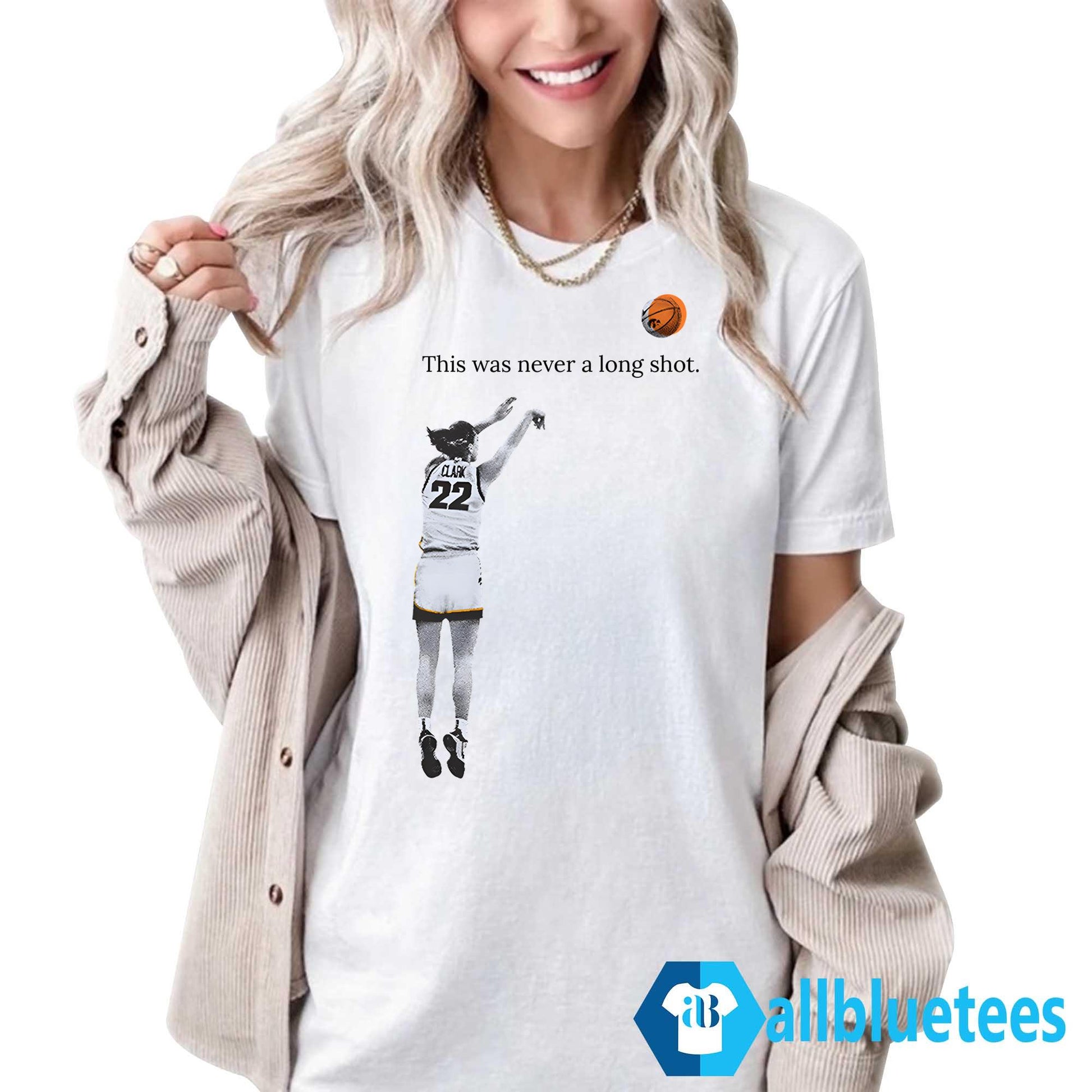 Caitlin Clark This Was Never A Long Shot Shirt