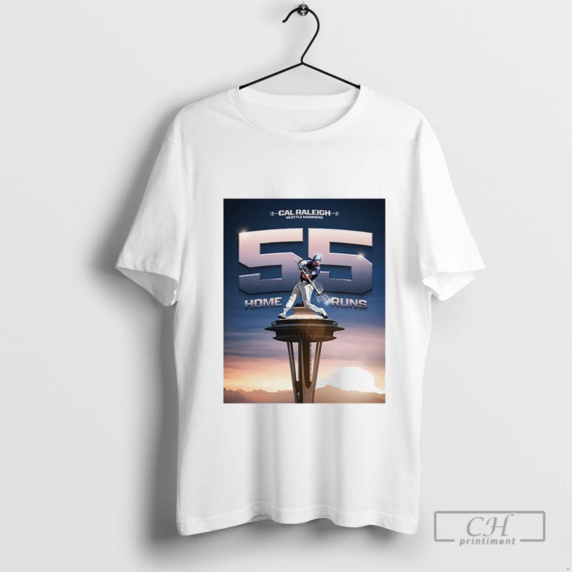 Cal Raleigh Seattle Mariners 55 Home Runs T Shirt Sweater