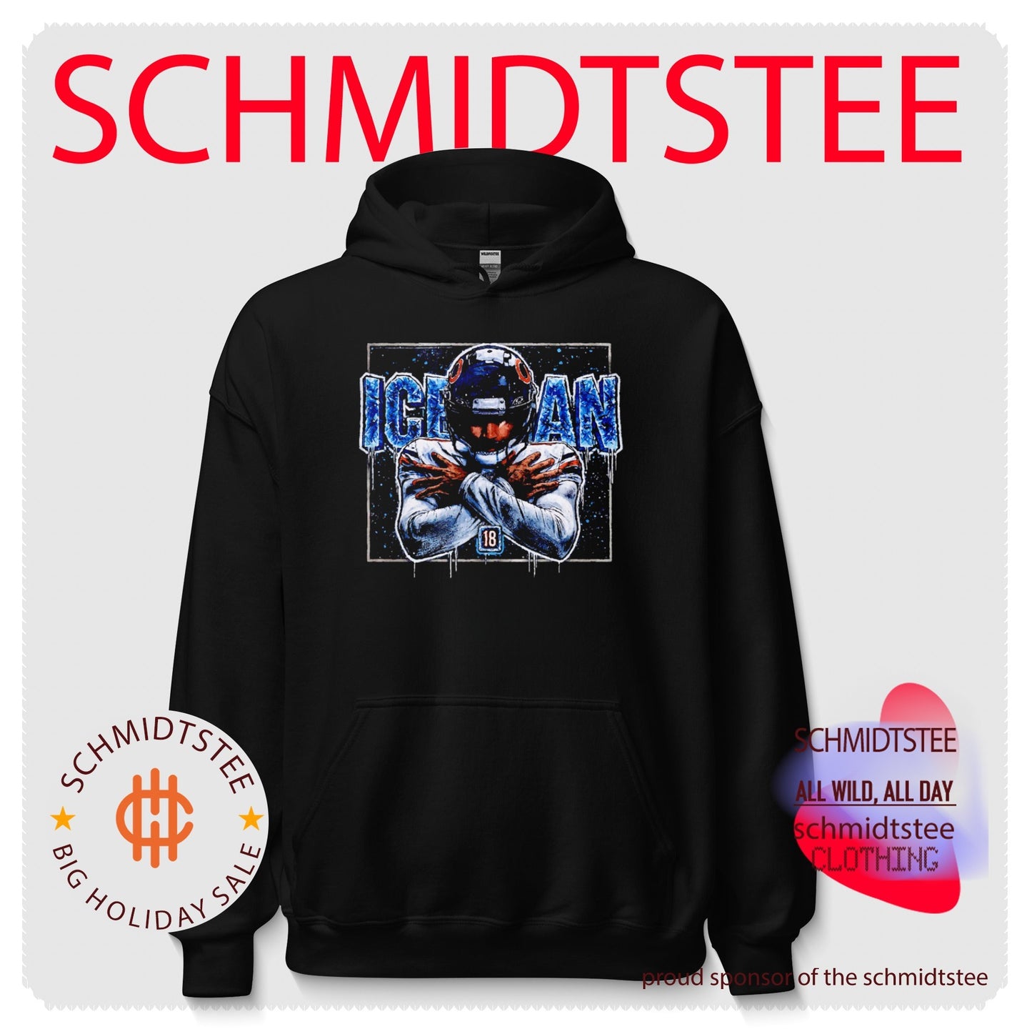 Caleb Williams Chicago Bears IceMan paint shirt