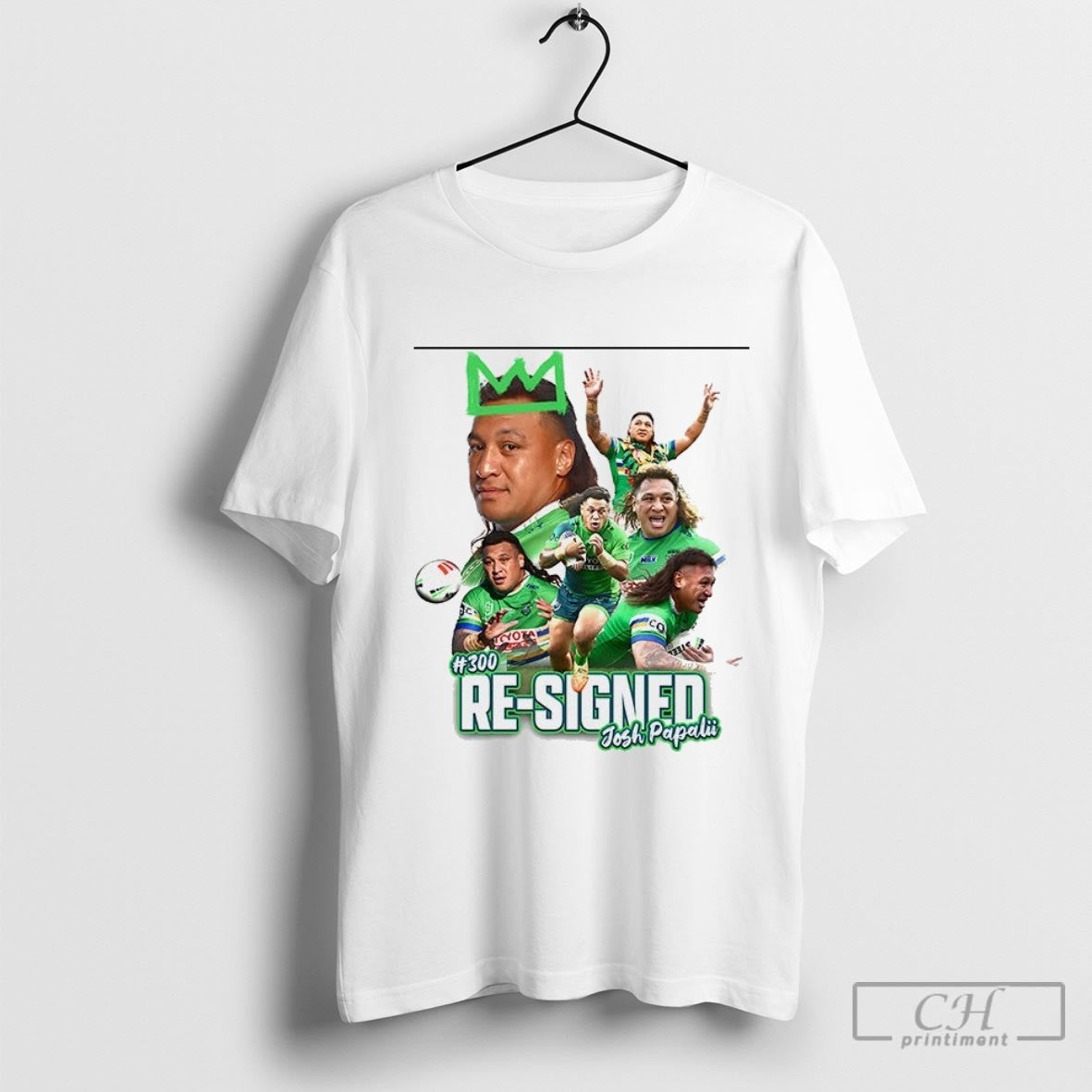 Canberra Raiders 300 Re Signed Josh Papalii Shirt Sweater