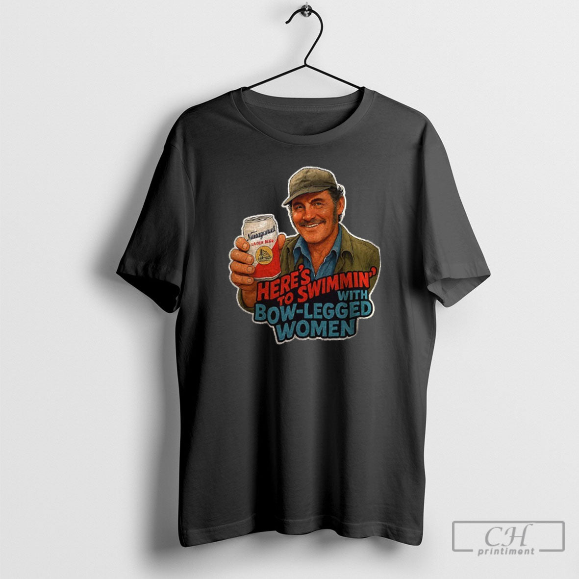 Captain Quint Heres To Swimmin With Bow Legged Women Jaws Movie Quote