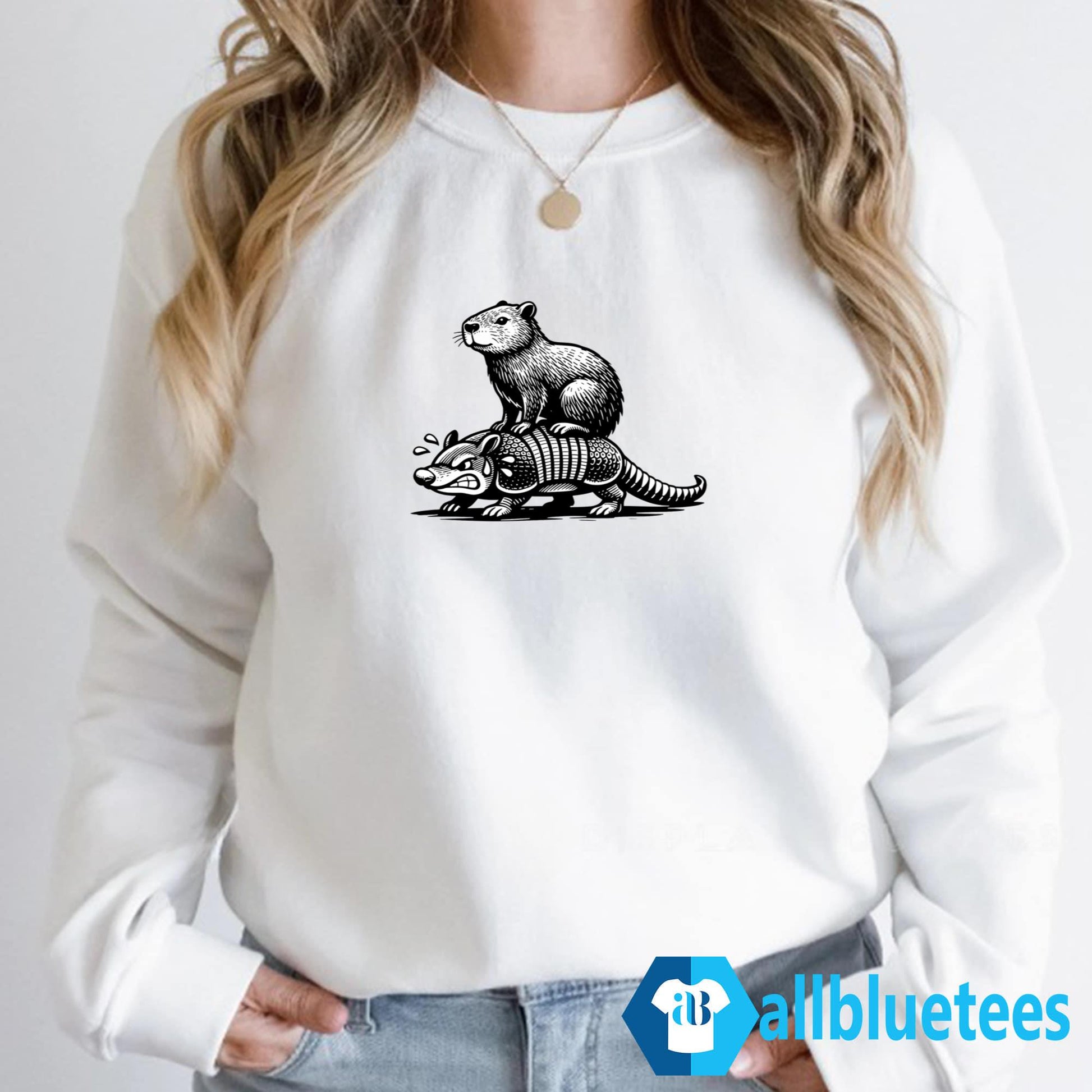 Capybara Riding Armadillo Shirt