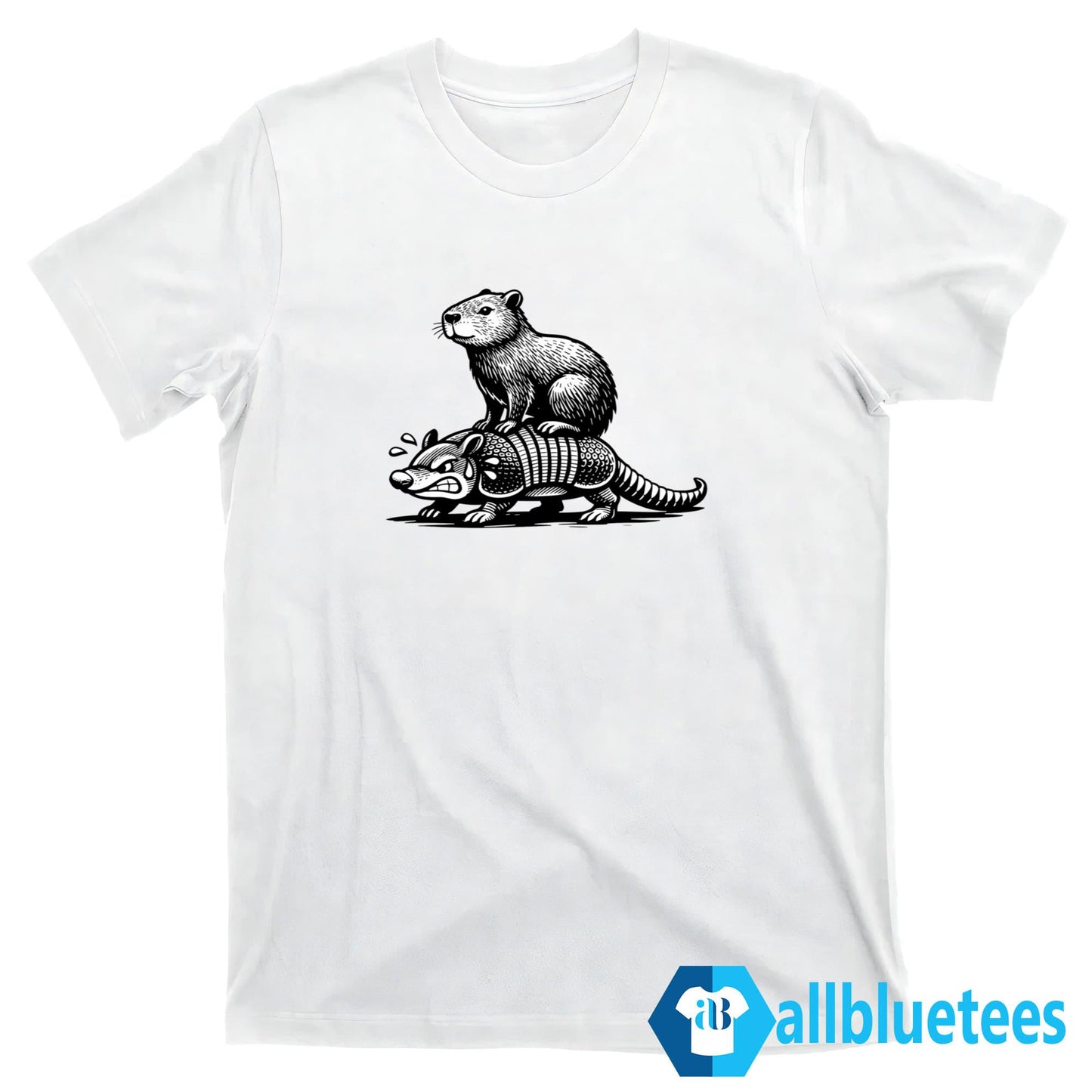 Capybara Riding Armadillo Shirt