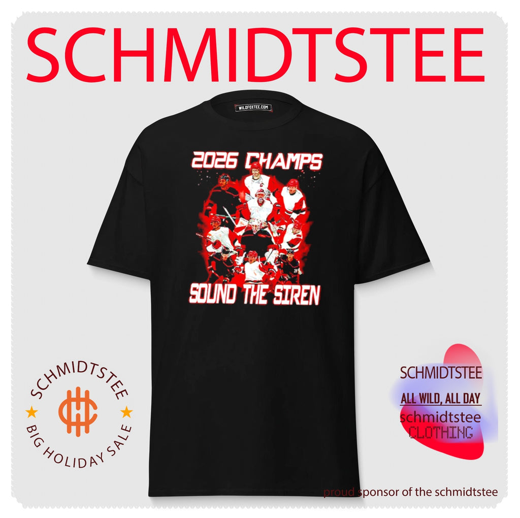 Carolina Hockey 2026 Champs Sound the siren graphic shirt