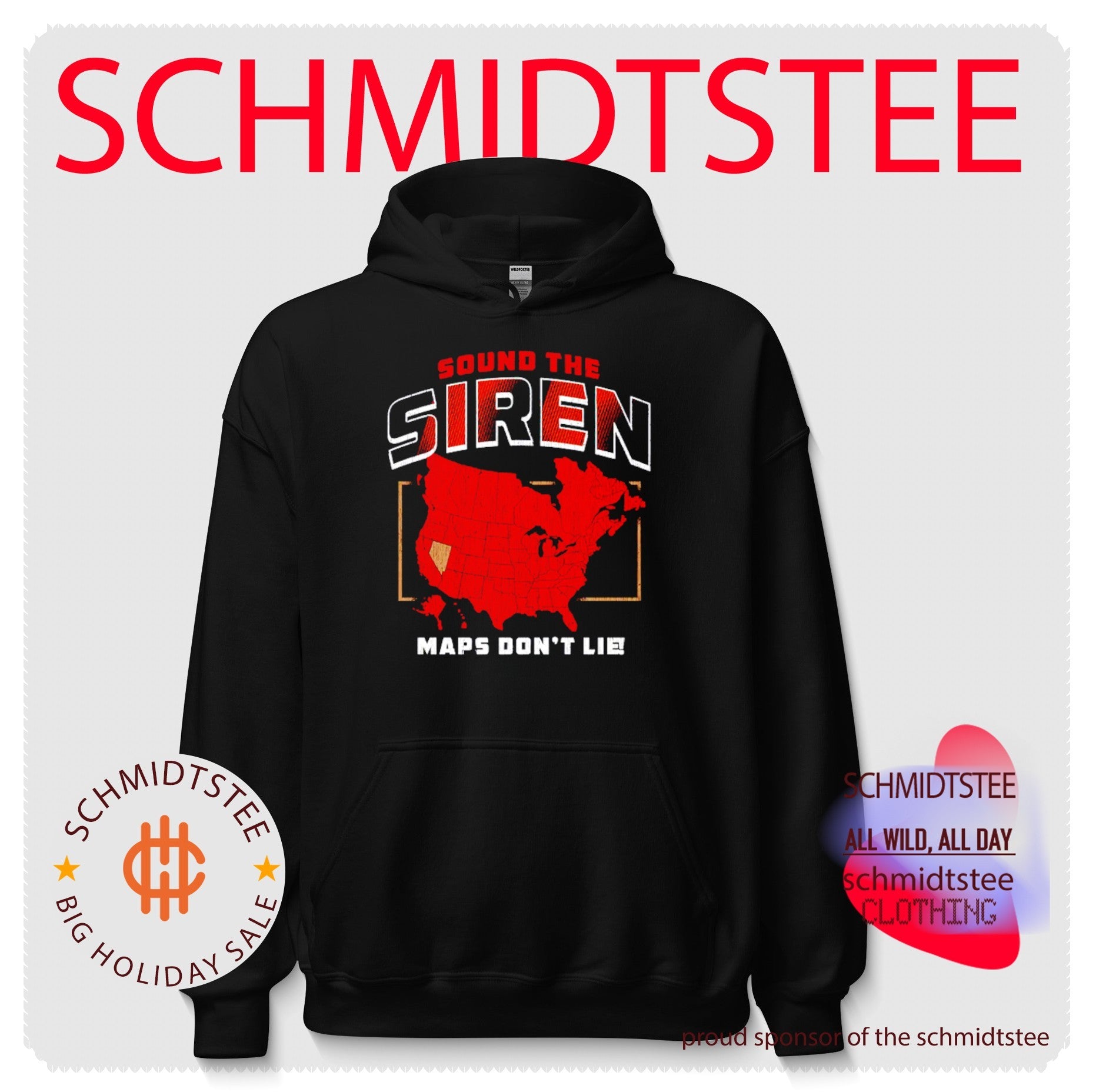 Carolina Hockey Maps Don’t Lie Sound the Siren shirt