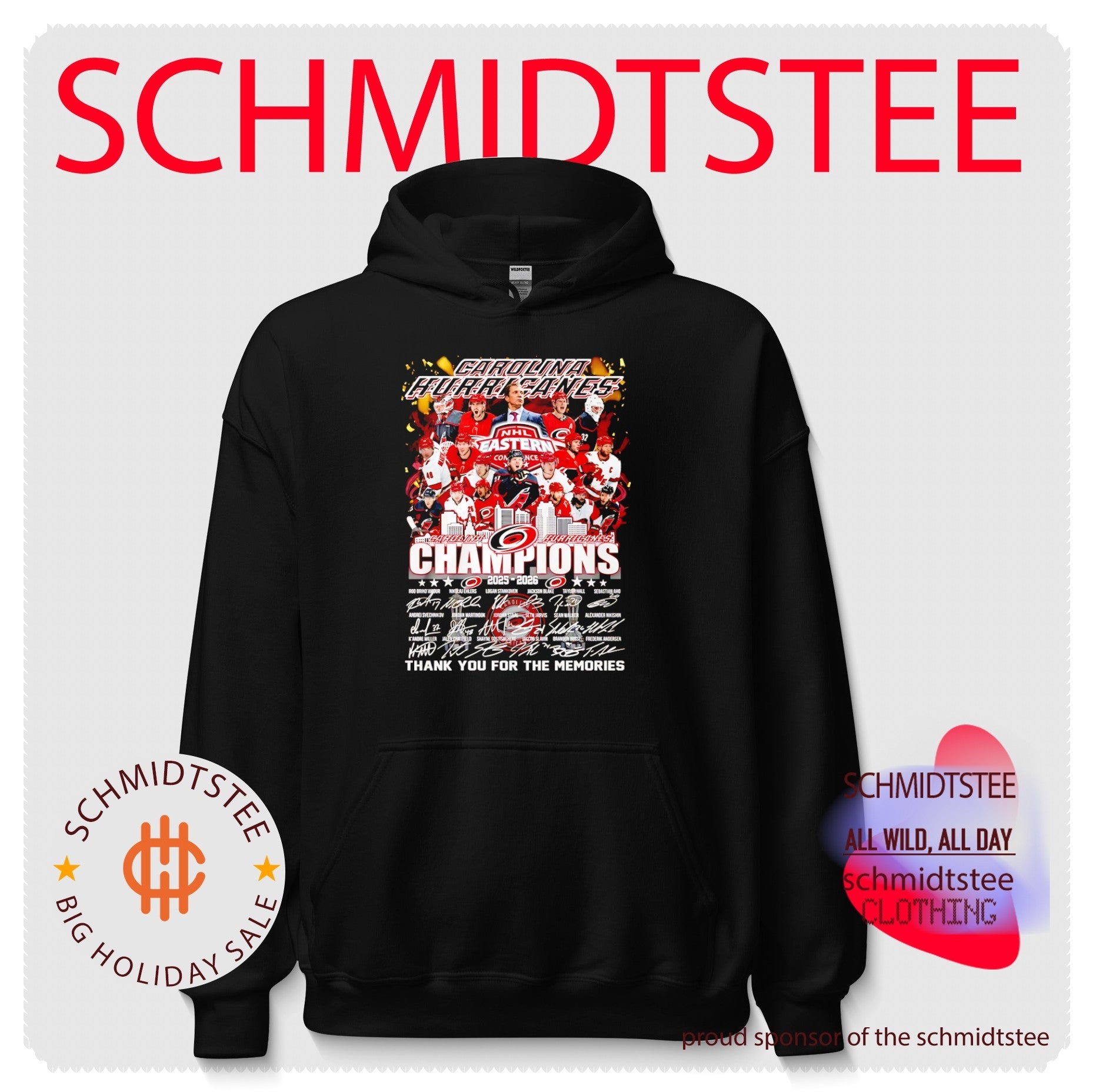 Carolina Hurricanes 2025-2026 Champions Thank you for the memories signatures shirt