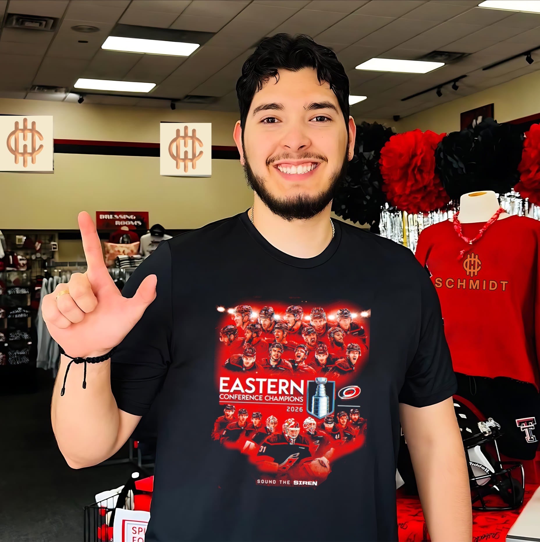 Carolina Hurricanes 2026 Eastern Conference Champions sound the Siren poster shirt