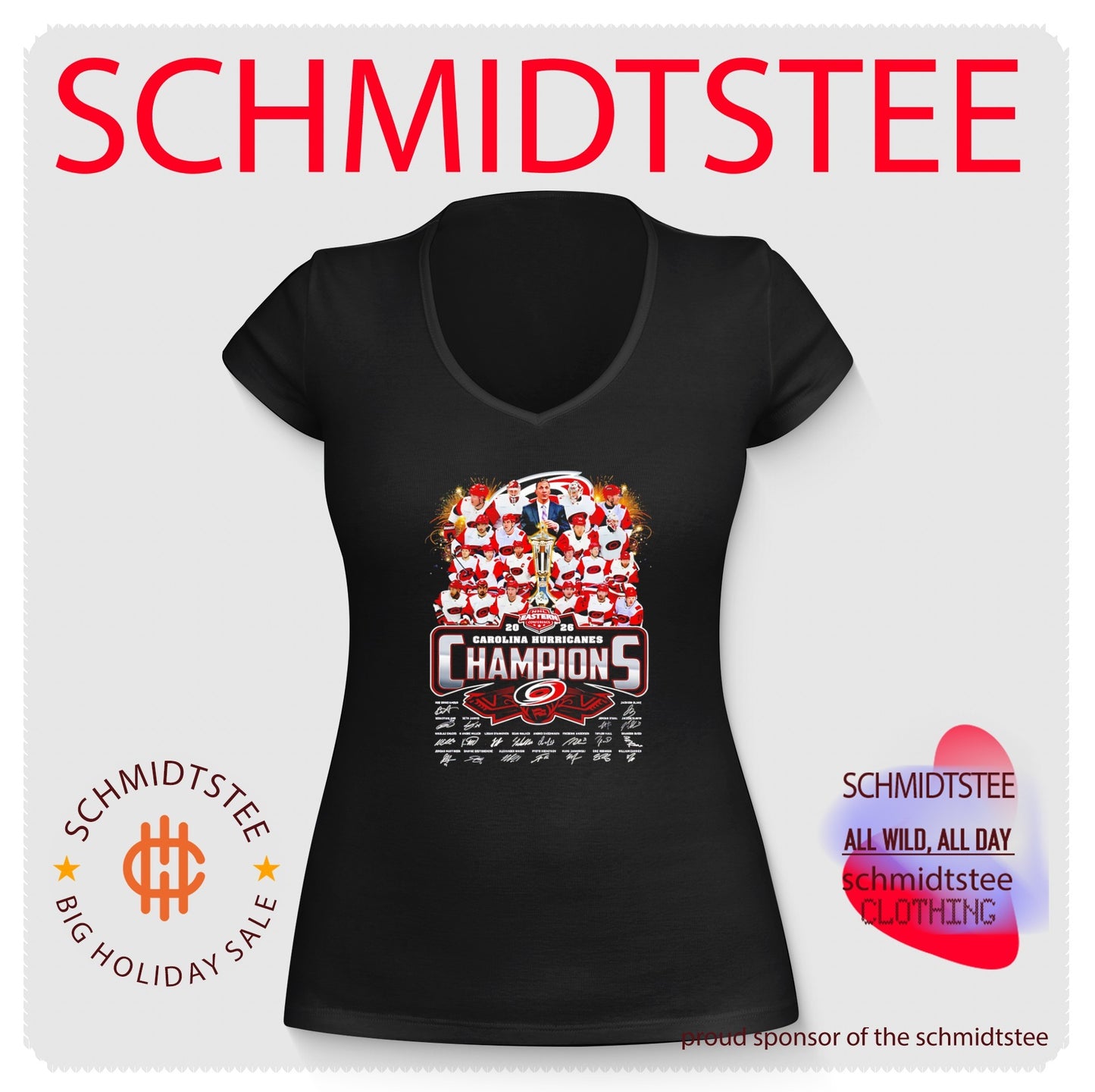 Carolina Hurricanes NHL Stanley Cup Champions 2026 signatures shirt