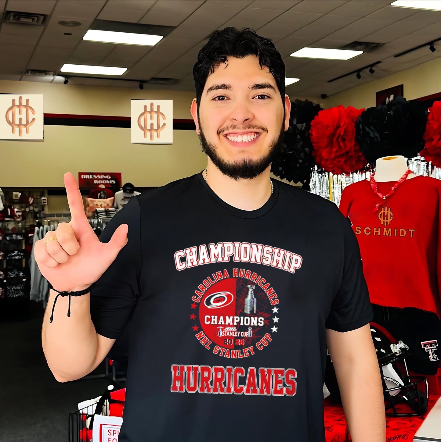 Carolina Hurricanes NHL Stanley Cup Champions 2026 trophy shirt