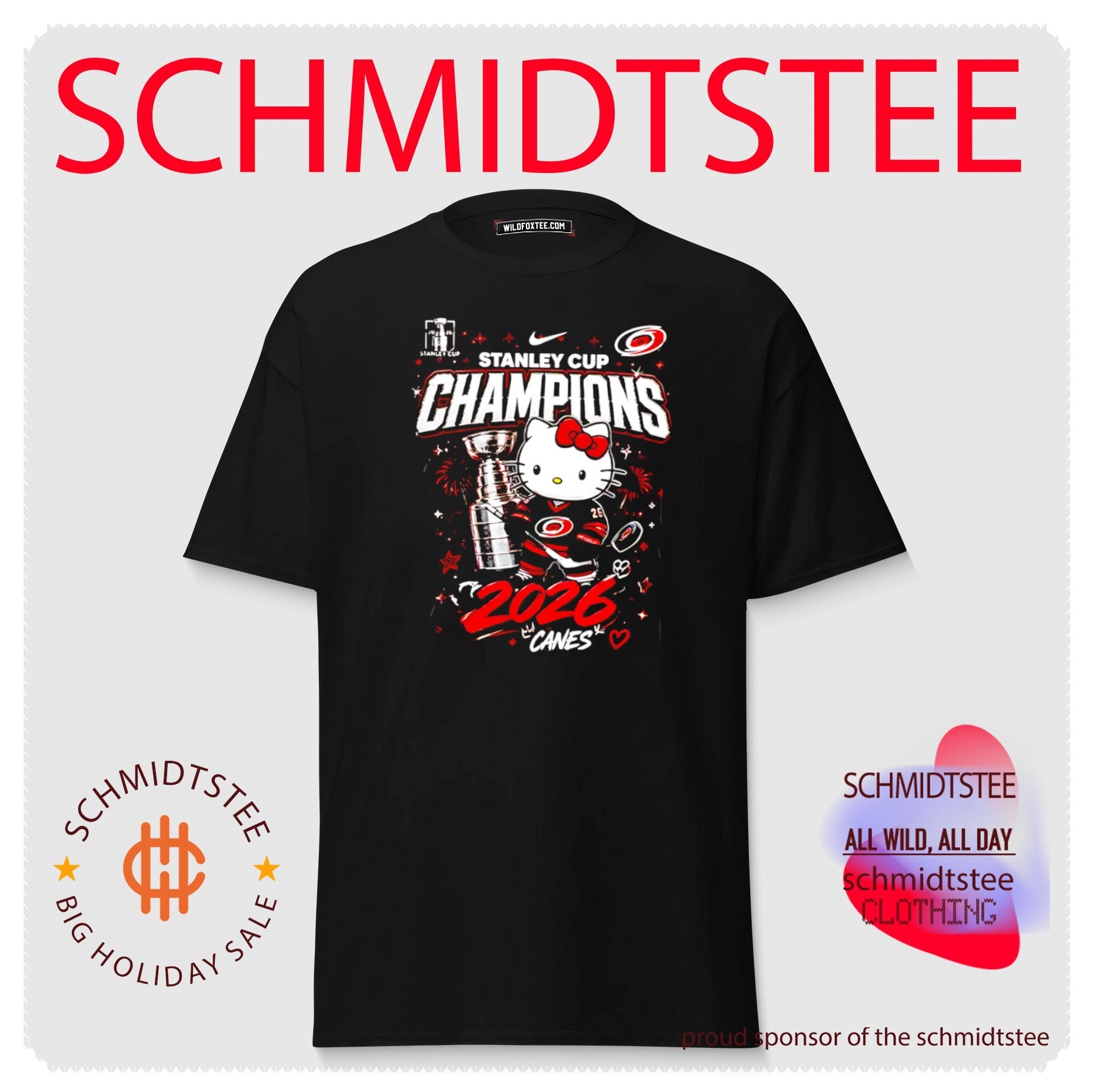 Carolina Hurricanes x x Hello Kitty 2026 Stanley Cup Champions shirt