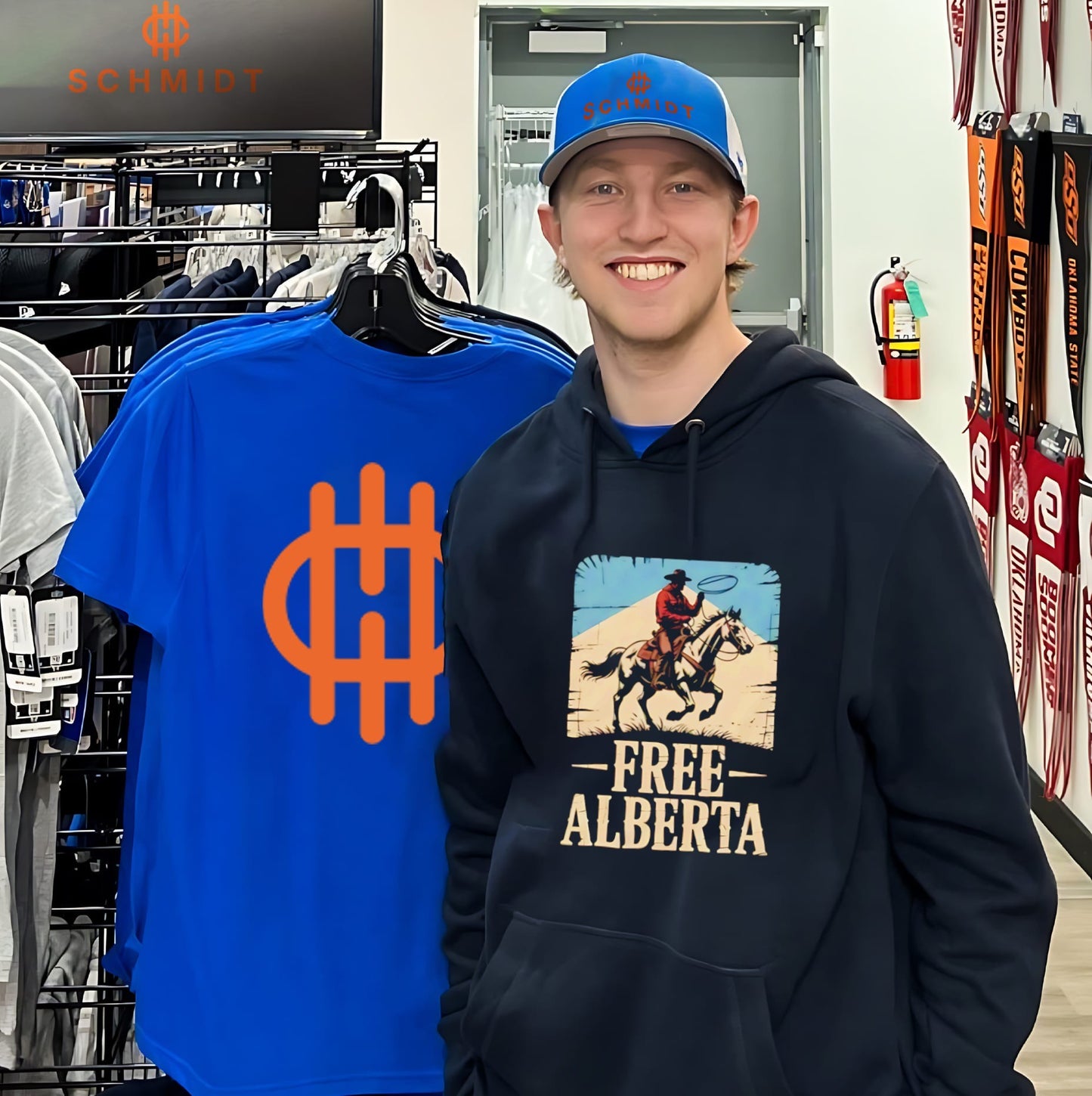 Carter Hart Free Alberta cowboy shirt