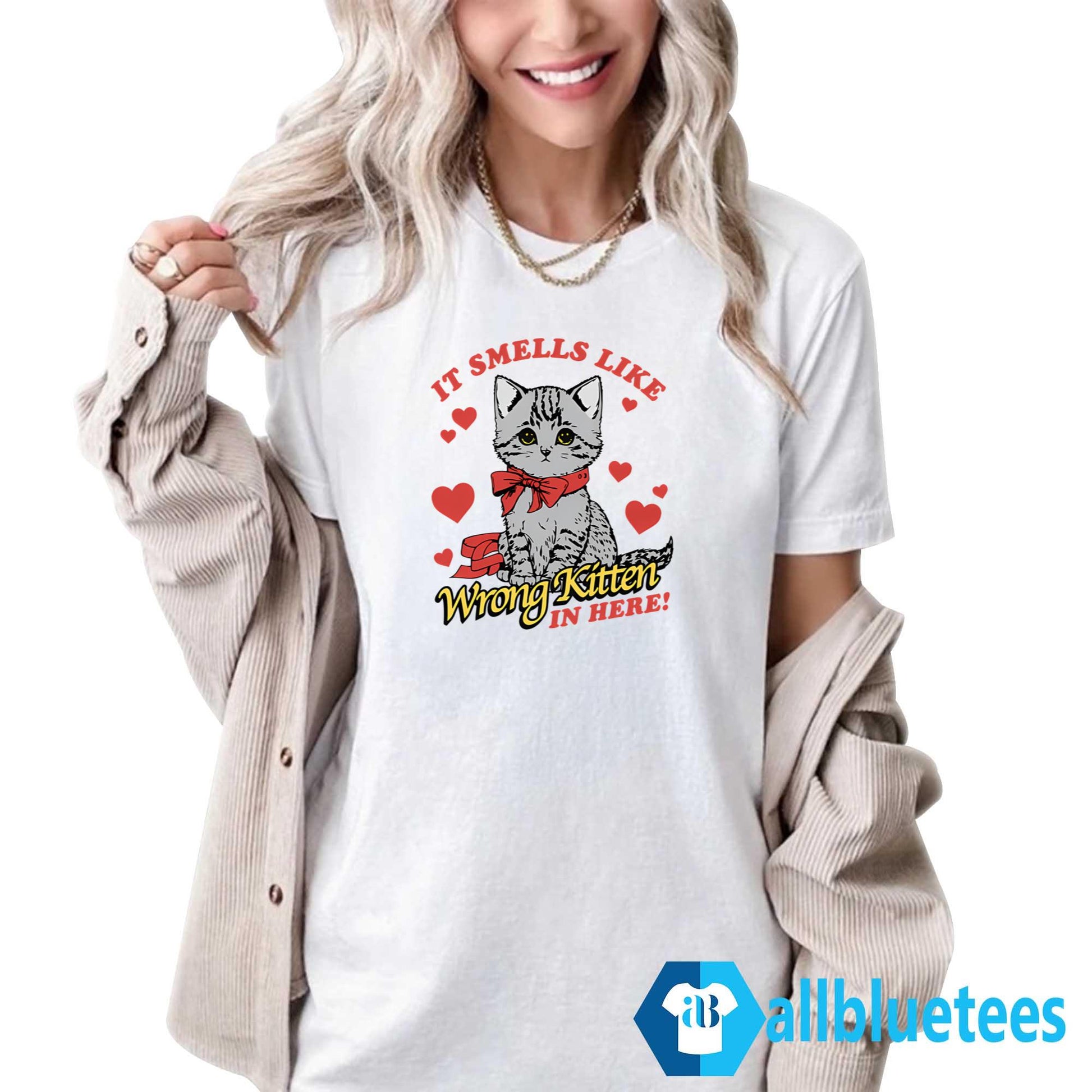 Cat It Smells Like Wrong Kitten In Here Shirt