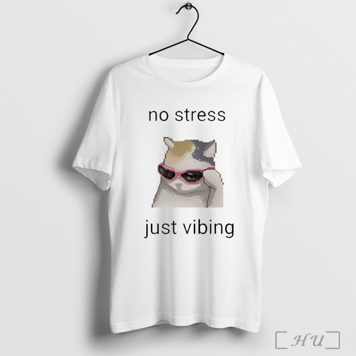 Cat No Stress Just Vibing T Shirt