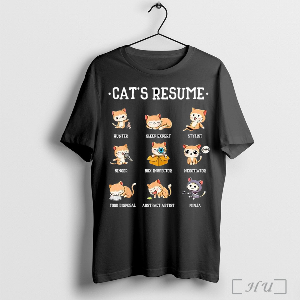 Cats Resume Life Of A Cat Animal T Shirt