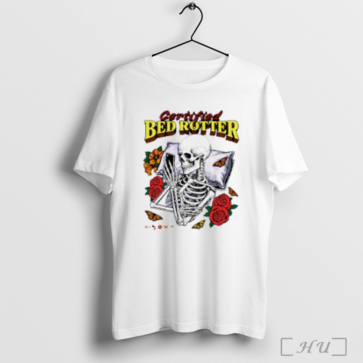Certified Bed Rotter Skull T Shirt