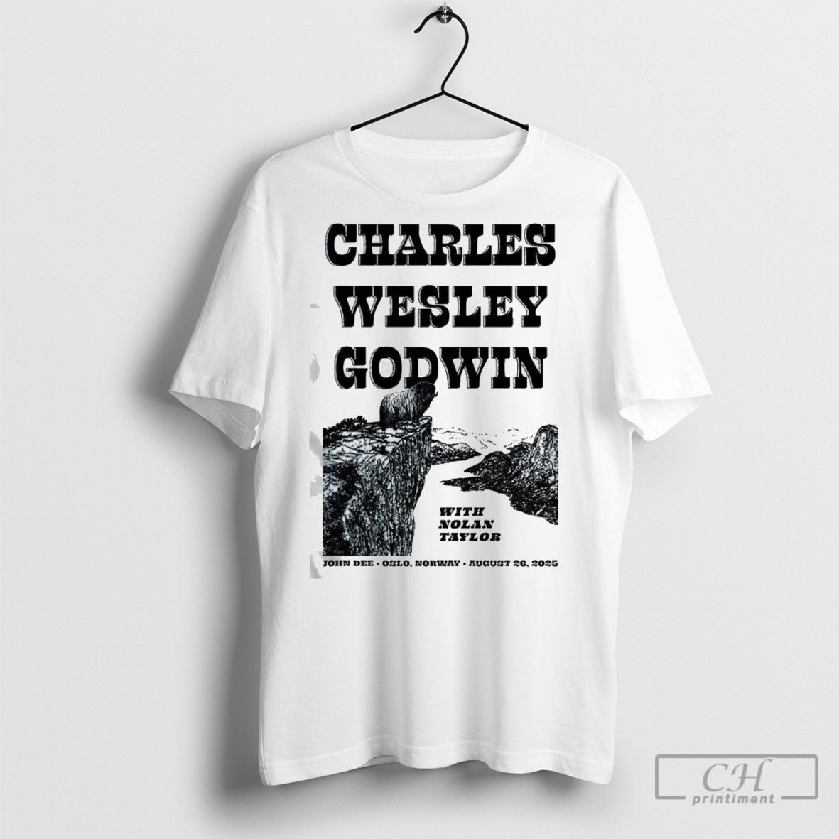 Charles Wesley Godwin August 26 2025 John Dee Oslo Norway Poster Shirt