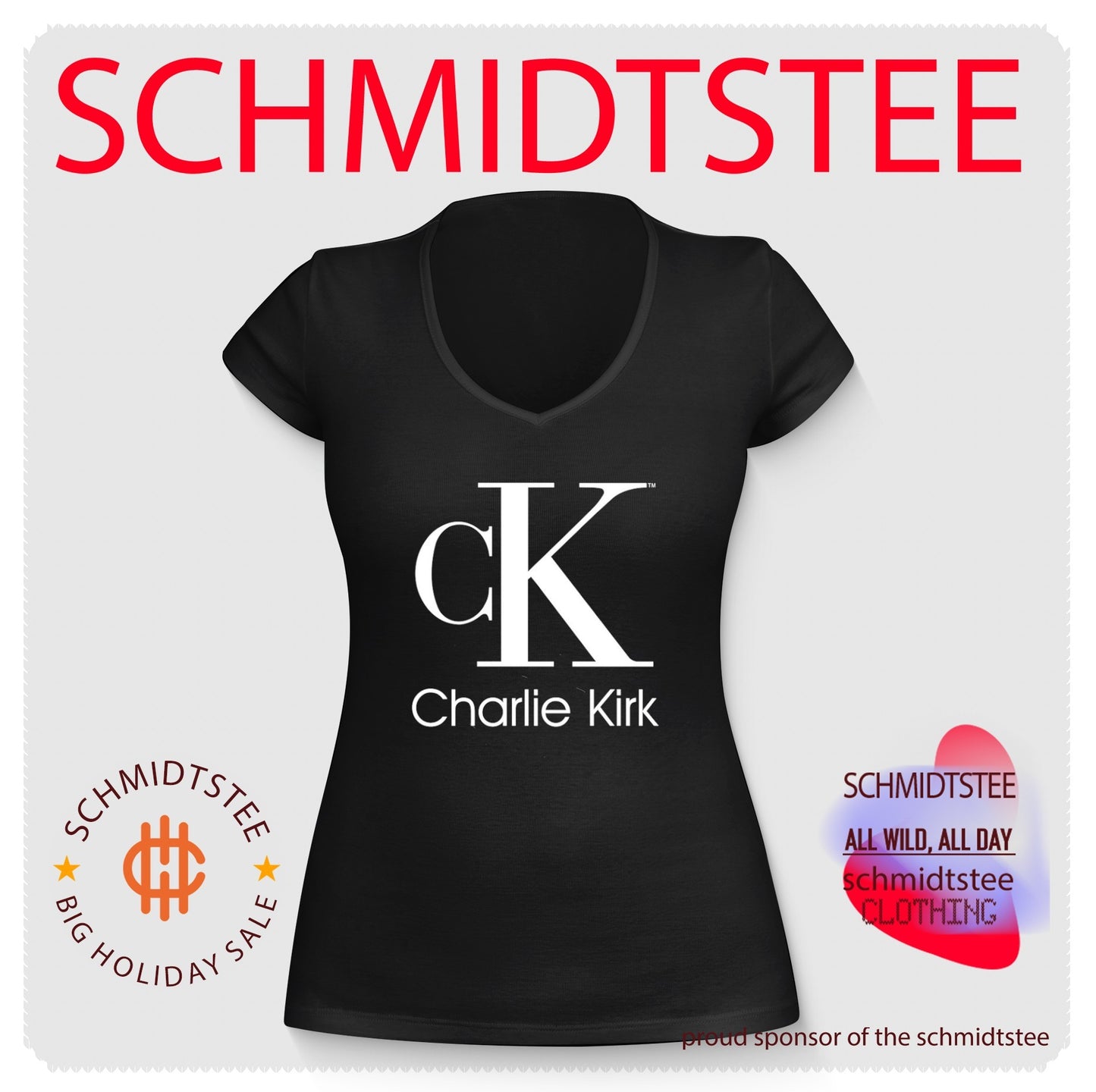 Charlie Kirk CK logo shirt