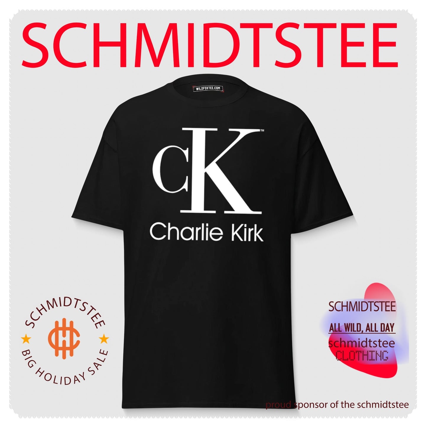 Charlie Kirk CK logo shirt