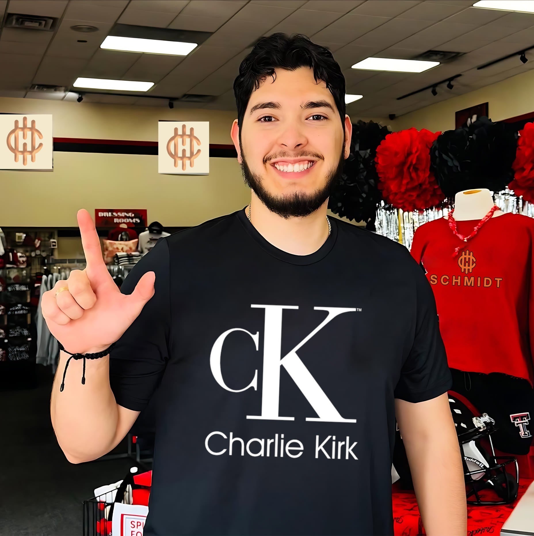 Charlie Kirk CK logo shirt