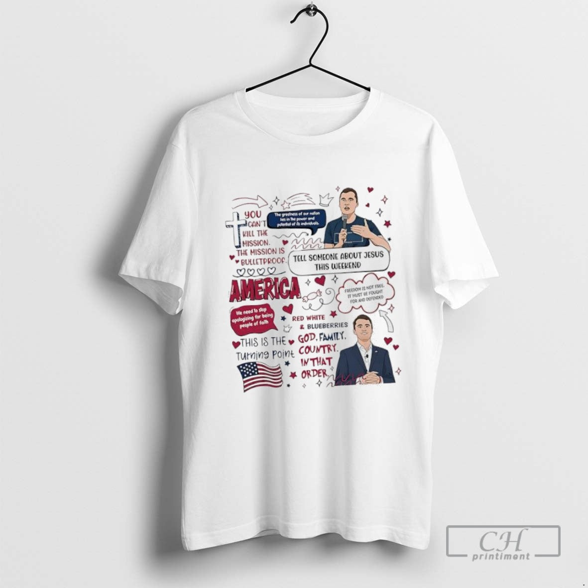 Charlie Kirk Red White And Blueberries Tell Someone About Jesus This Weekend