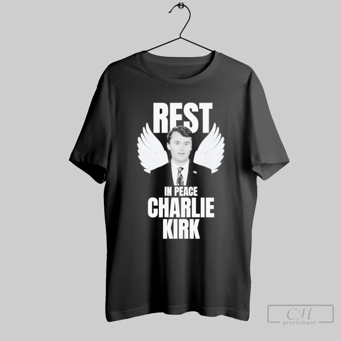 Charlie Kirk Rest In Peace Wings T Shirt