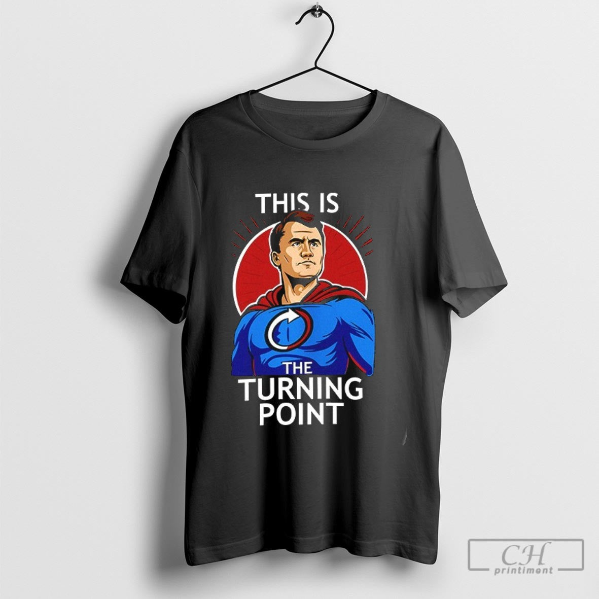 Charlie Kirk Superhero This Is The Turning Point Shirt Sweater