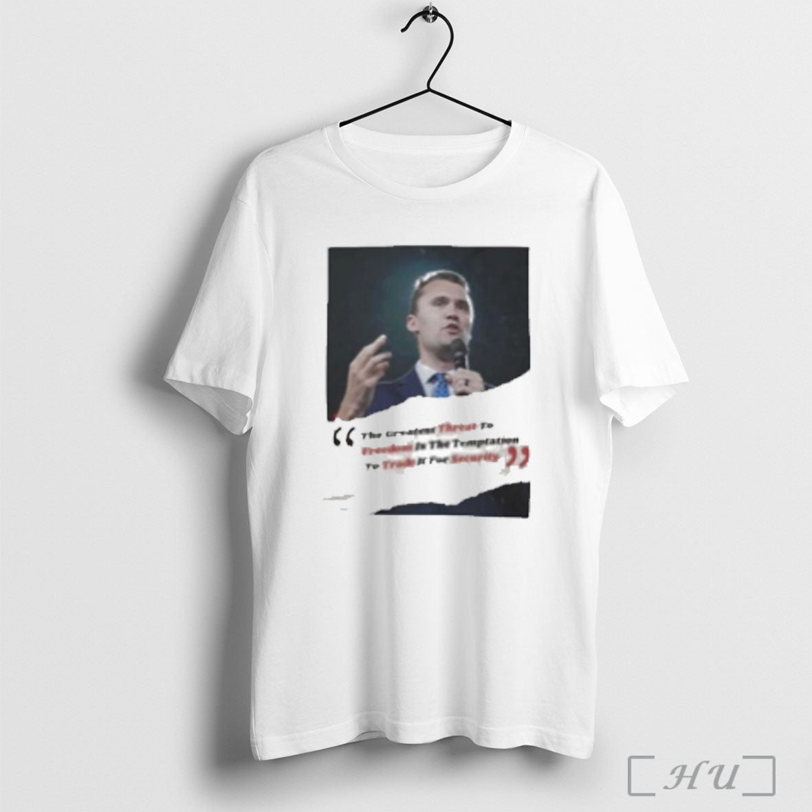 Charlie Kirk Threat Freedom Trade Security T Shirt