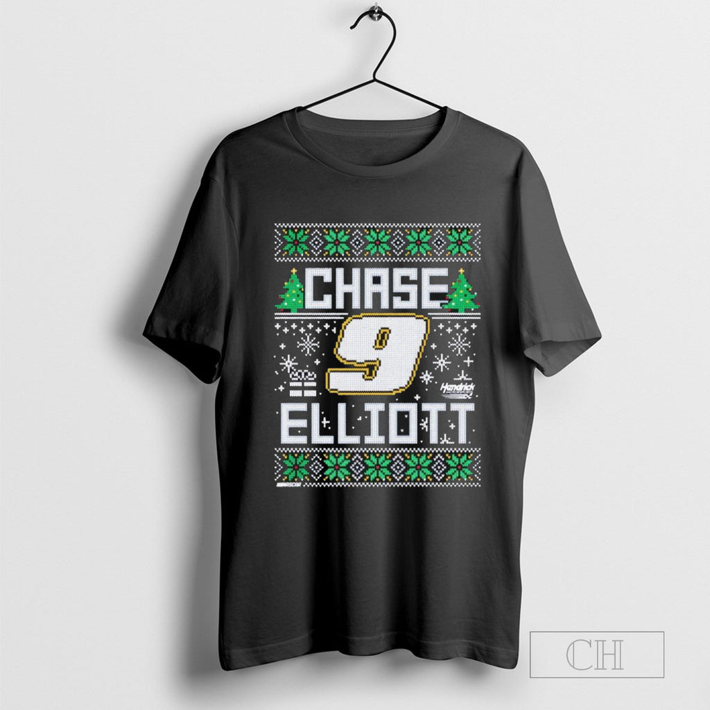Chase Elliott Hendrick Motorsports Team Collection Ugly Christmas Holiday