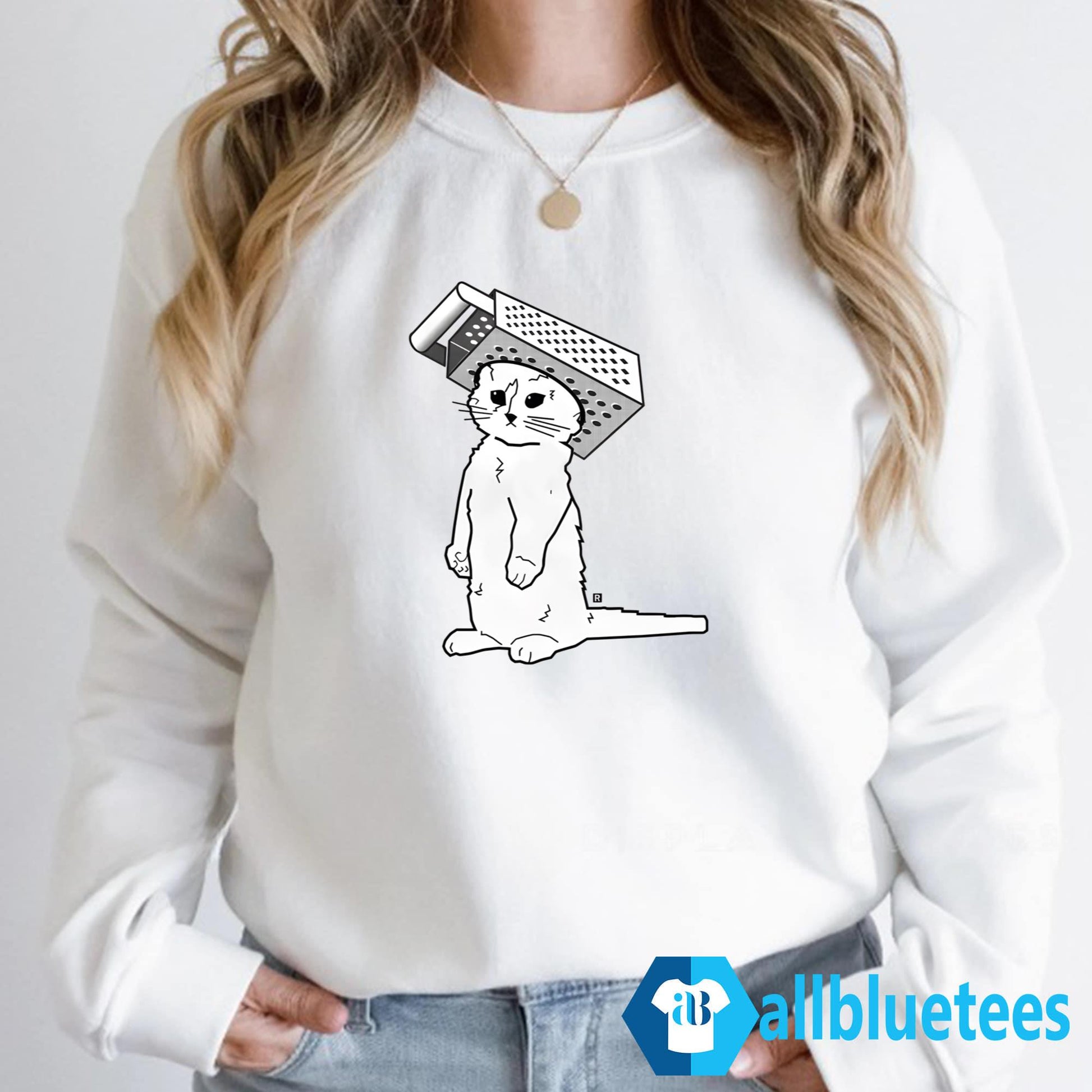 Cheese Grater Cat Shirt
