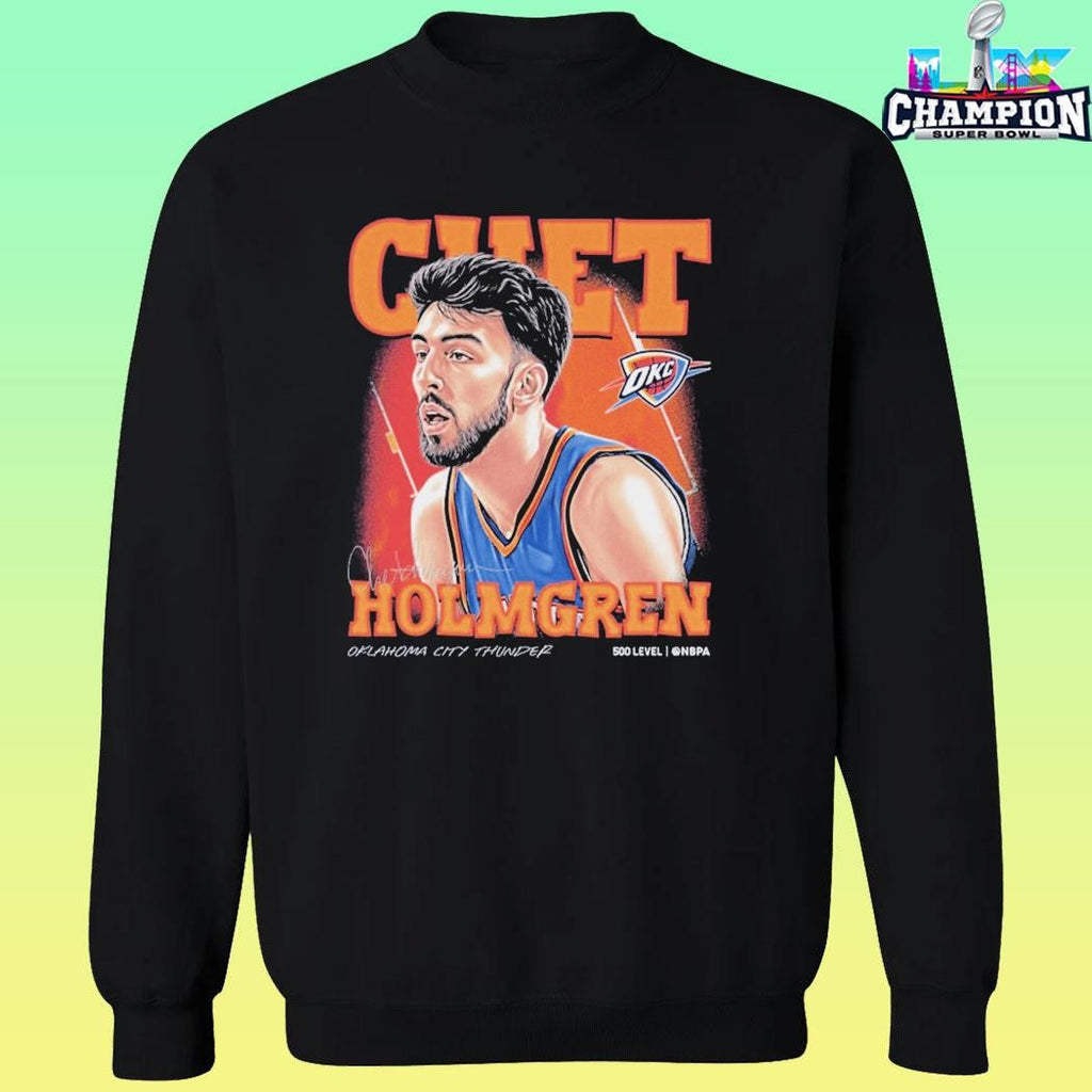 Chet Holmgren Oklahoma City Thunder Airbrush Shirt