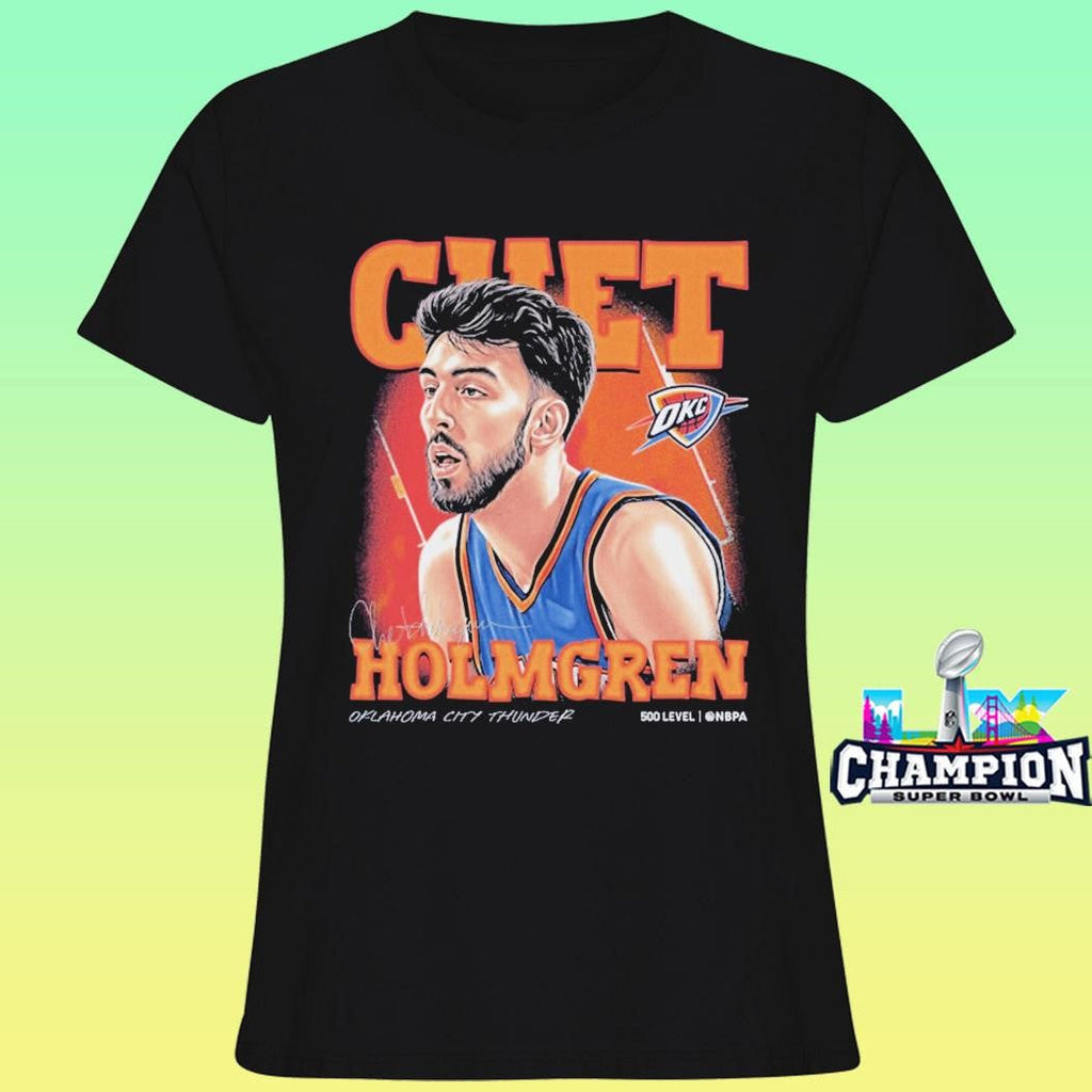 Chet Holmgren Oklahoma City Thunder Airbrush Shirt