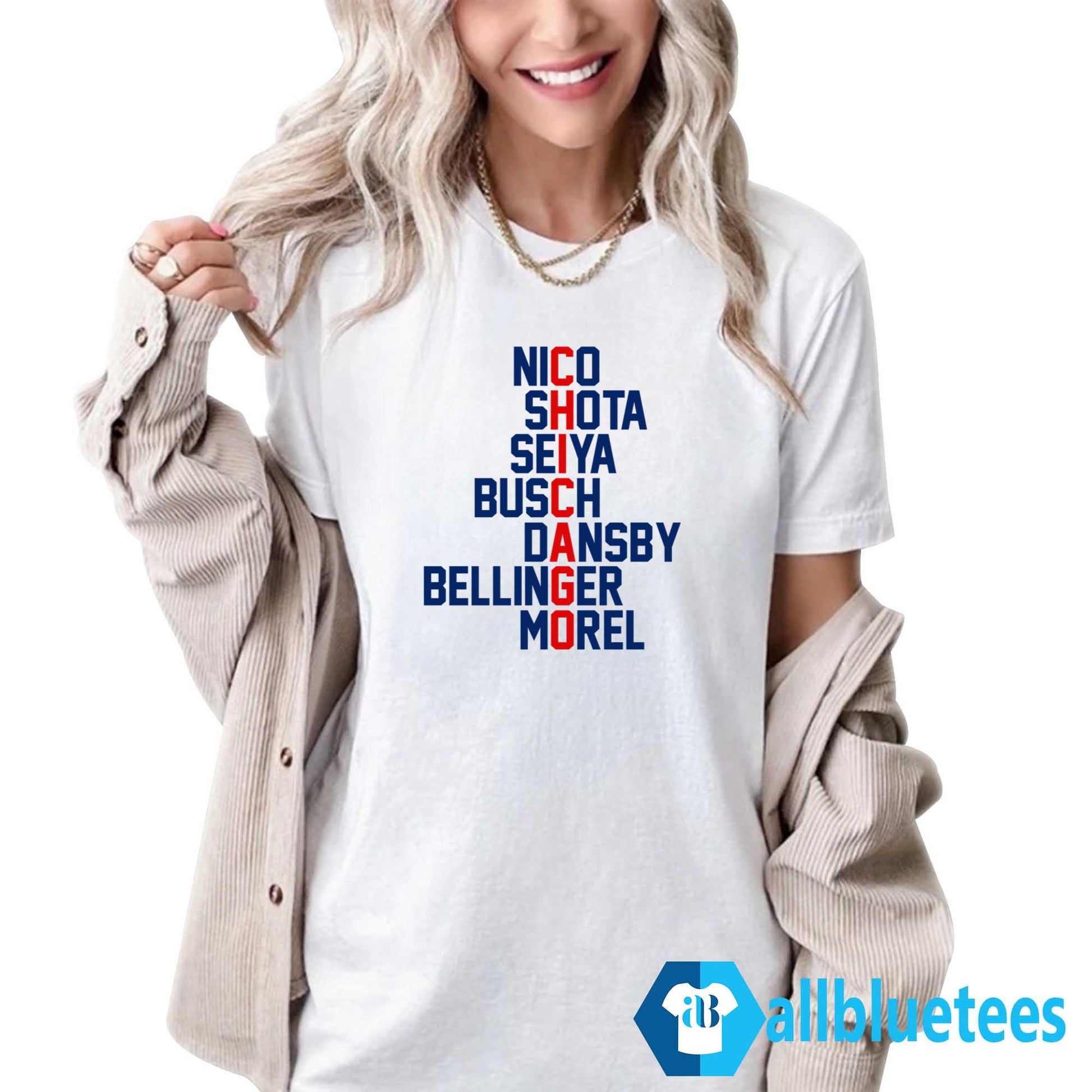 Chicago 2024 Nico Shota Seiya Busch Dansby Bellinger Morel Shirt