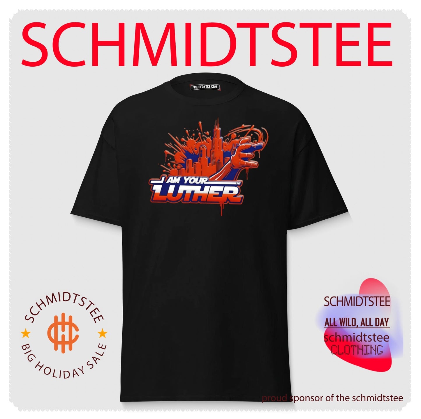 Chicago Bears I am your Luther paint shirt