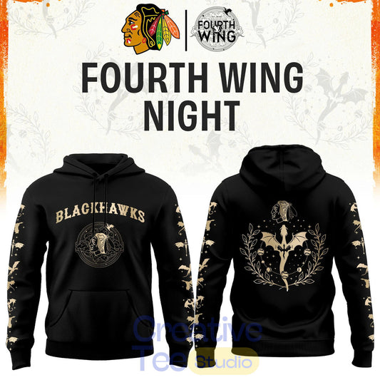 Chicago Blackhawks Fourth Wings Night Limited Edition Hoodie