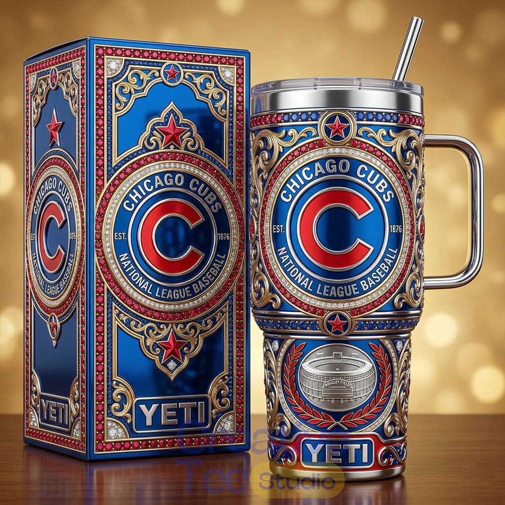 Chicago Cubs Baseball Special New 2026 YETI Tumbler