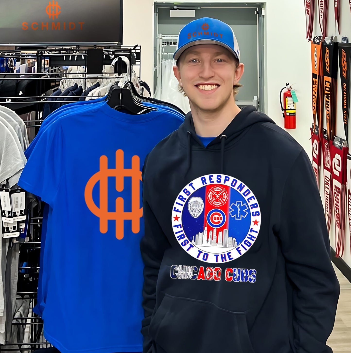 Chicago Cubs first responders first to the fight logo shirt
