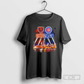 Chicago Sports Teams City Skyline Bears And Cubs