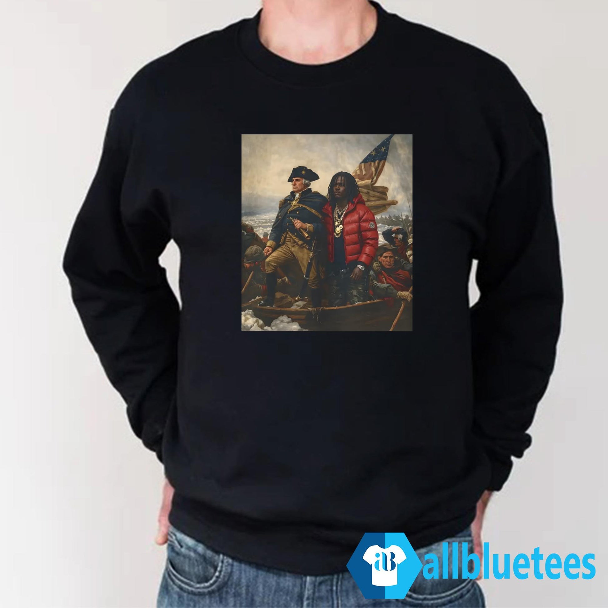 Chief Keef X Washington Crossing The Delaware Parody Shirt