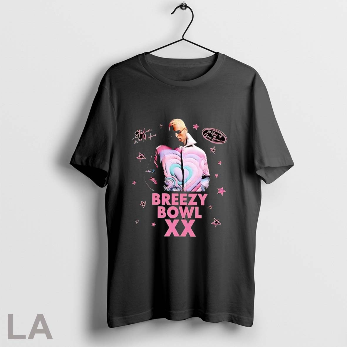 Chris Brown Breezy Bowl Xx Tour 2025 Pink Fan Gift T Shirt