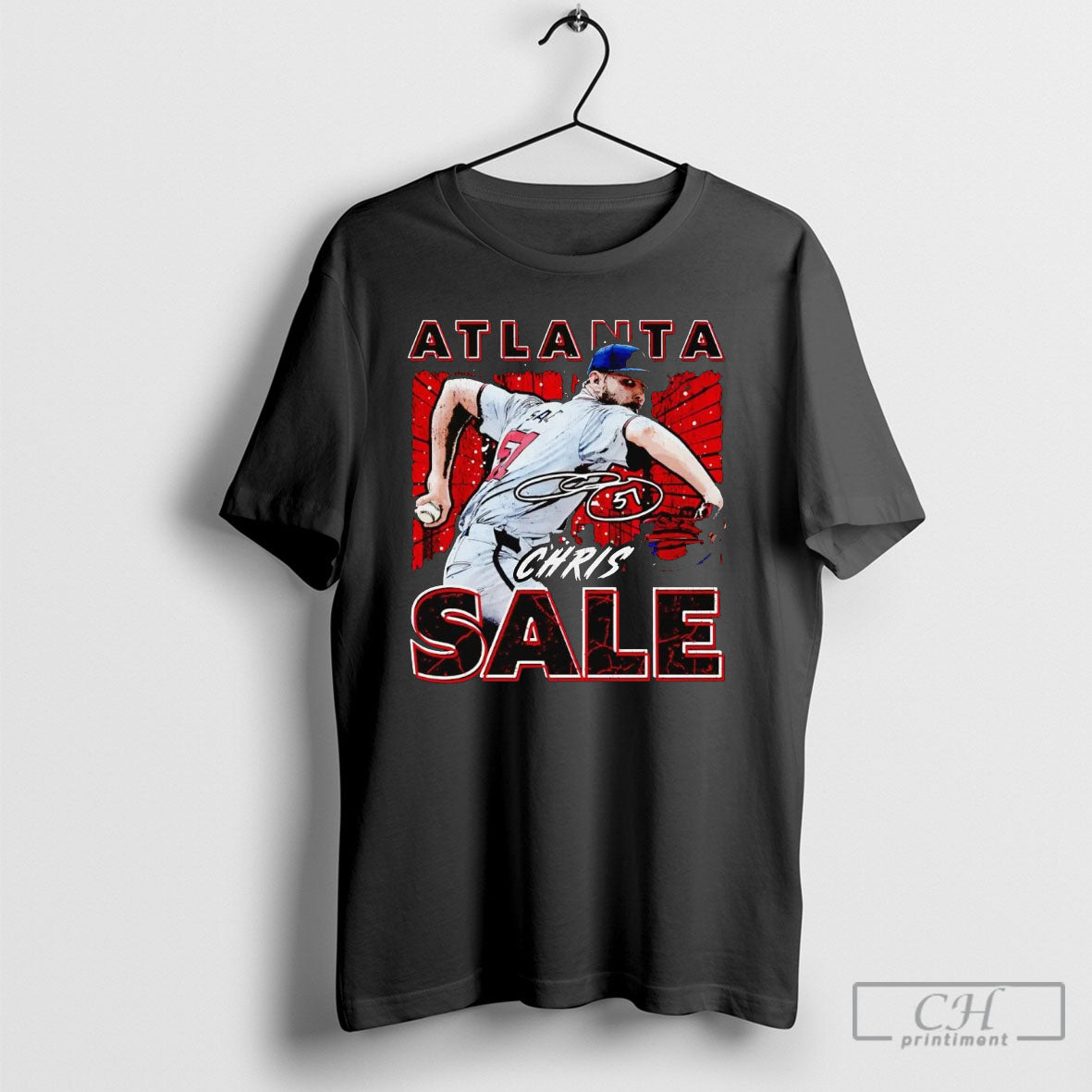 Chris Sale Atlanta Throwing Signature Shirt Sweater