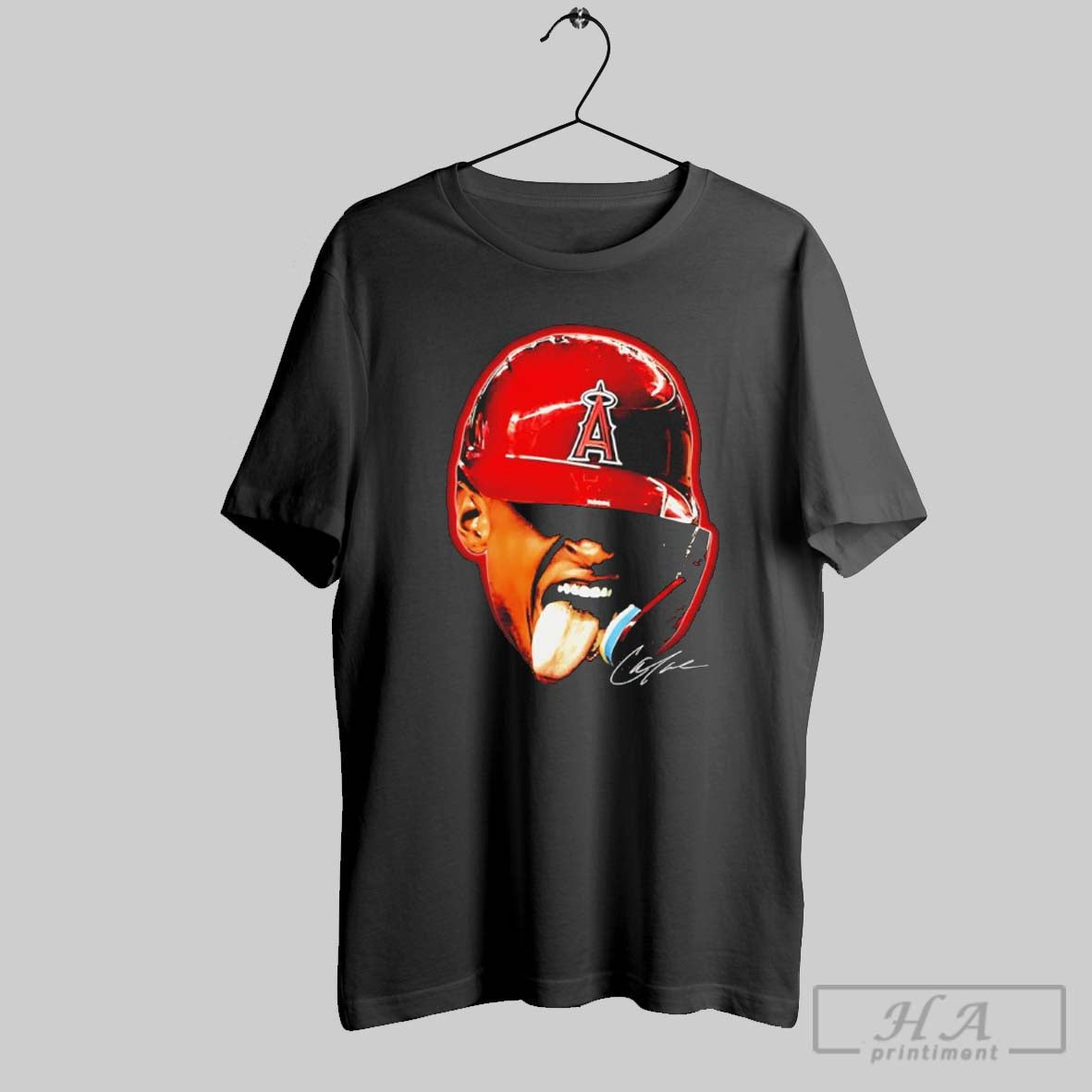 Christian Moore Los Angeles Angels Baseball C Mo Big Head Signature