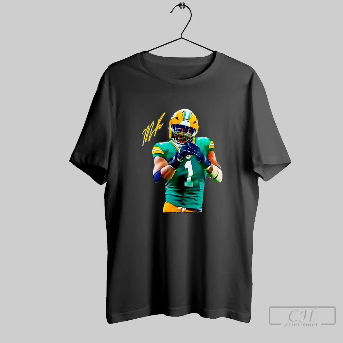 Christian Watson 1 Signature Green Bay Packers Football Player T Shirt