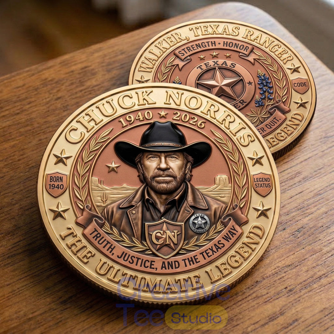Chuck Norris Legends Memorial Coin
