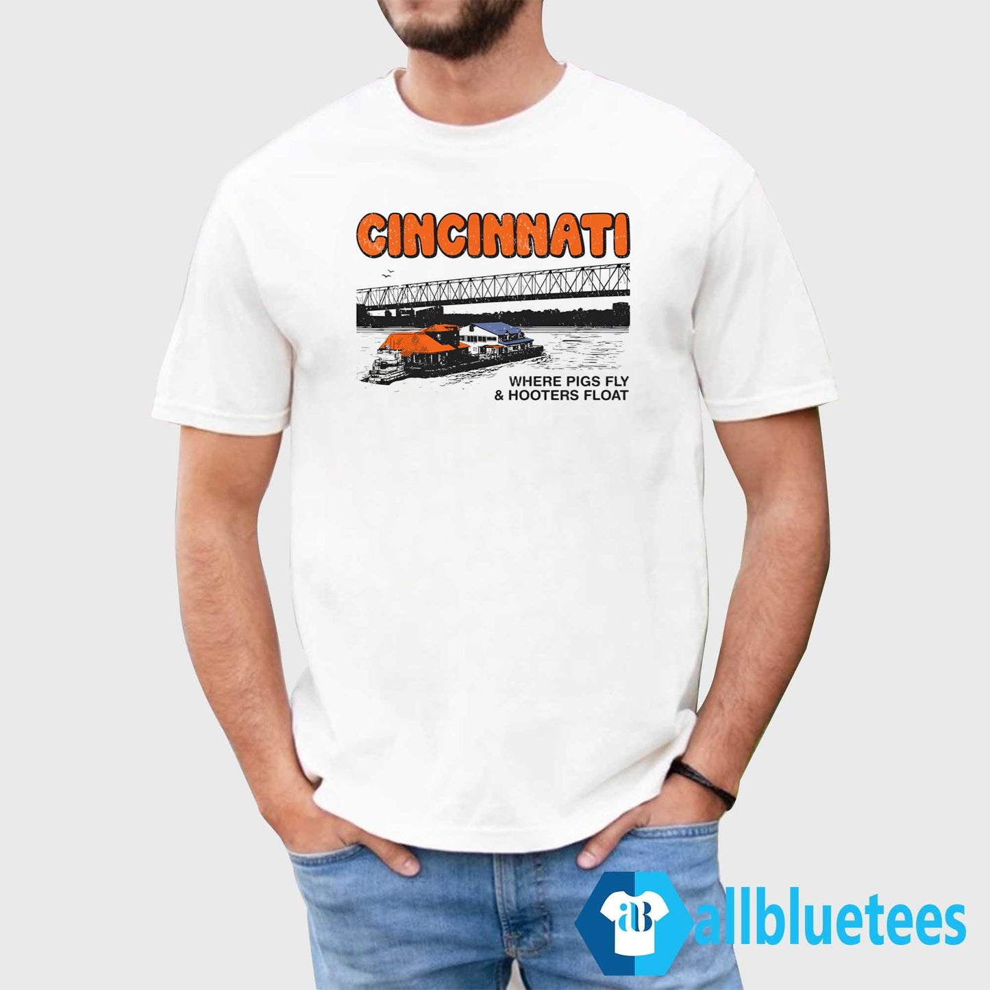 Cincinnati Where Pigs Fly And Hooters Float Shirt