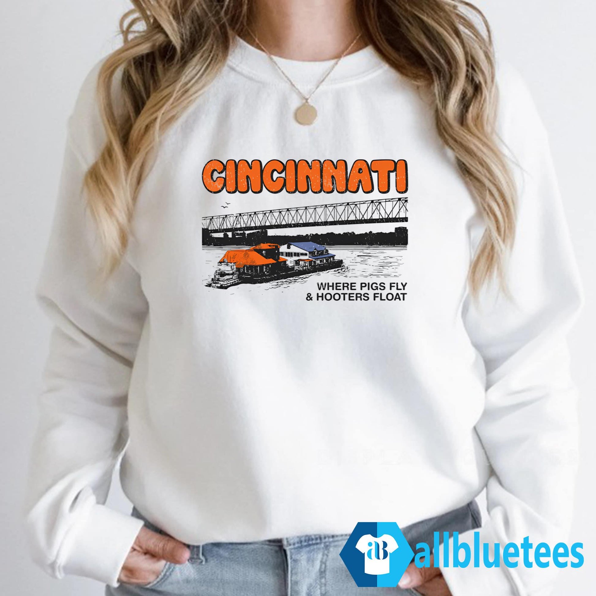 Cincinnati Where Pigs Fly And Hooters Float Shirt