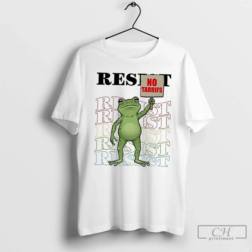 Classic Resist Portland Frog No Tarrifs T Shirts