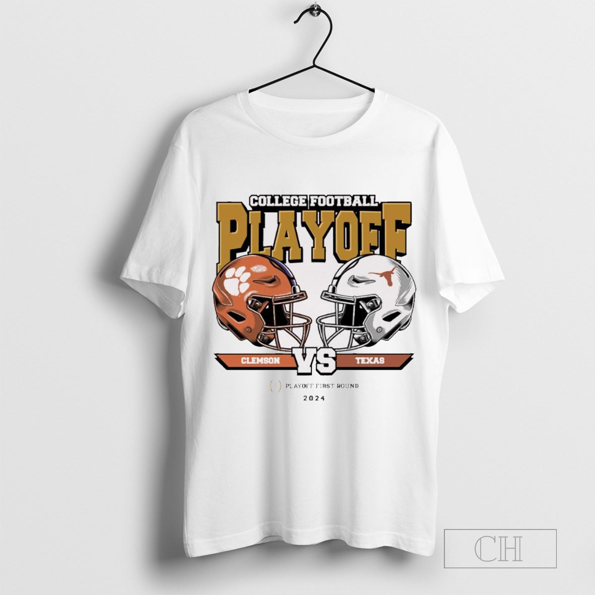Clemson Tigers Vs Texas Longhorns Helmet College Football Playoff 2025 First Round Head To Head