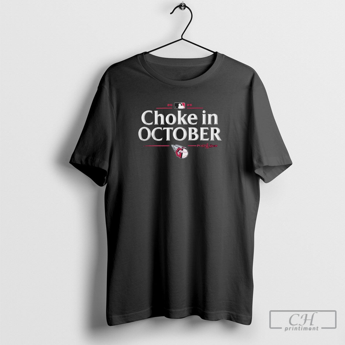 Cleveland Guardians 2025 Choke In October Mlb Postseason Locker Room Shirt Sweater