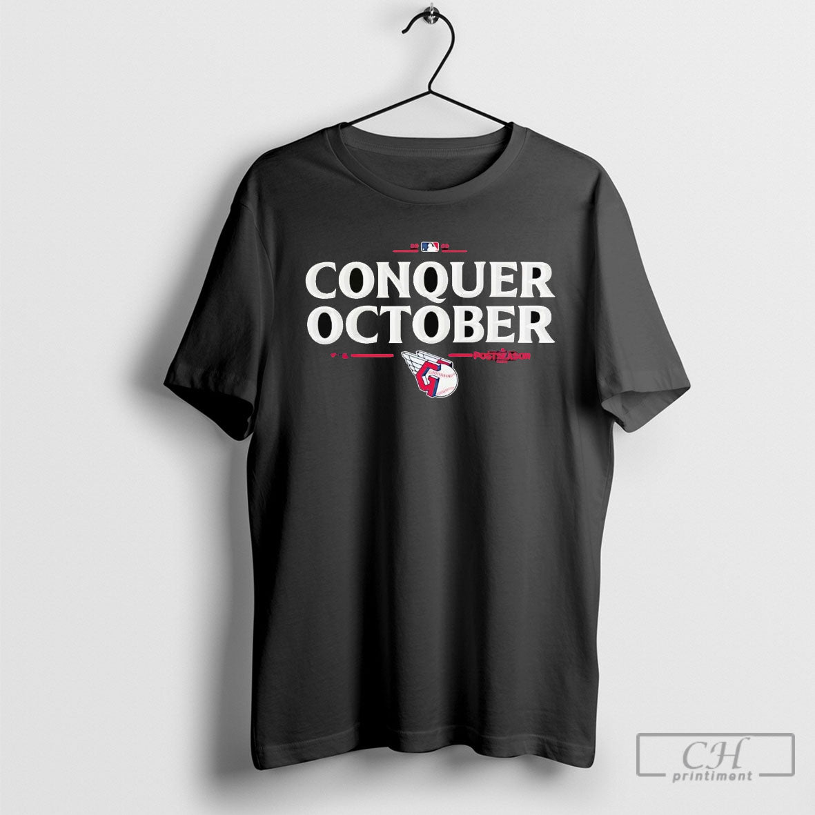 Cleveland Guardians Conquer October 2025 Mlb Postseason Shirt Sweater