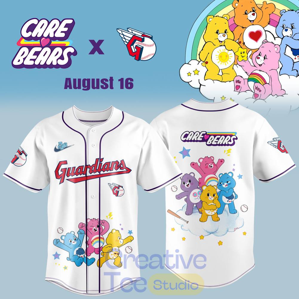 Cleveland Guardians x Care Bears Day Baseball Jersey